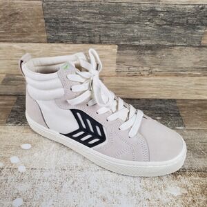 Cariuma Catiba Pro High Skate Shoes Mens Sz 8‎ / Womens 9.5 Vintage White